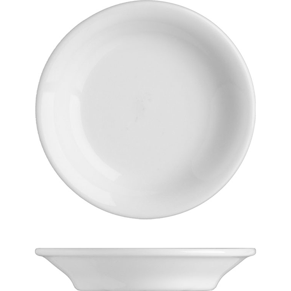 Тарелочка для масла «Принцип»; материал: фарфор; диаметр=8.5, высота=1.5 см.; белый