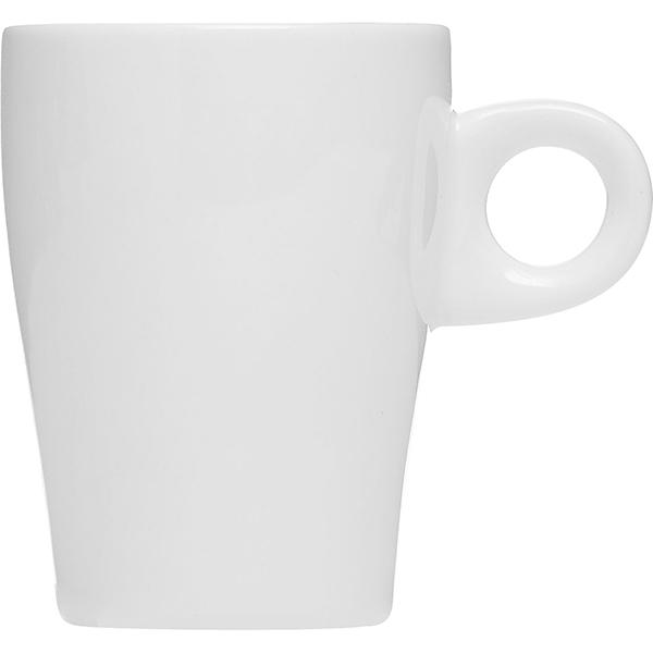 Чашка кофейная «Кунстверк»; материал: фарфор; 90 мл; диаметр=5.6, высота=7, длина=7.8 см.; белый