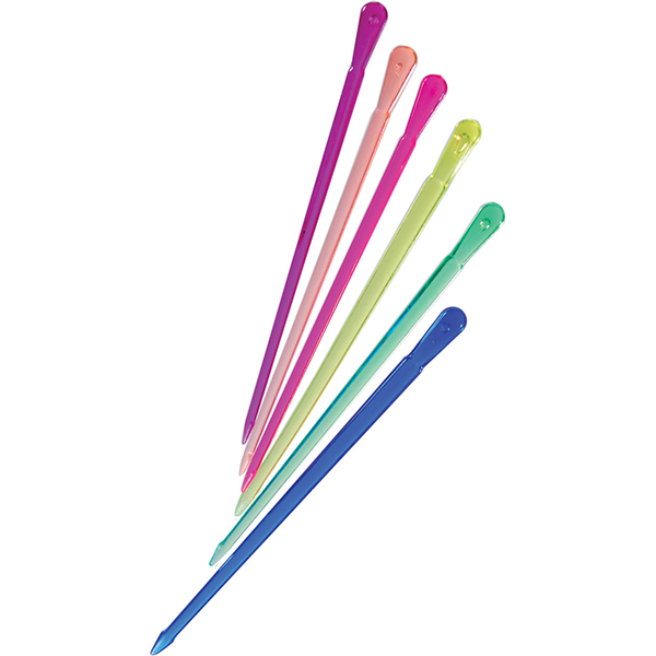 Пики для канапе «Булава» (400 штук); полистирол; длина=8.5 см.; разноцветные