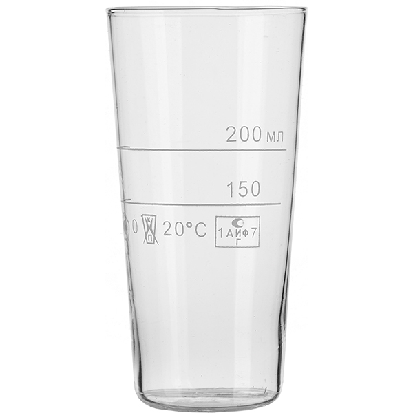 Стакан для отпуска напитков ГФ7.380.287; стекло; 200 мл; прозрачный