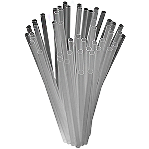 Трубочки «Фло» (500 штук)  диаметр=3, длина=100 мм  прозрачный MATFER