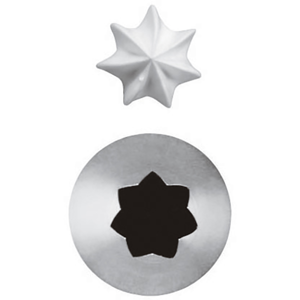 Насадка кондитерская «7-конечная звезда» (6 штук)  сталь нержавеющая  диаметр=11 мм Paderno