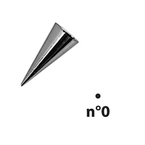 Насадка конд для декора №0 диаметр=0.6 мм; сталь; диаметр=0.4 мм