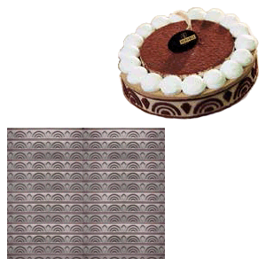 Бордюр для торта «Венецианский»; материал: силикон; ширина=4 см.