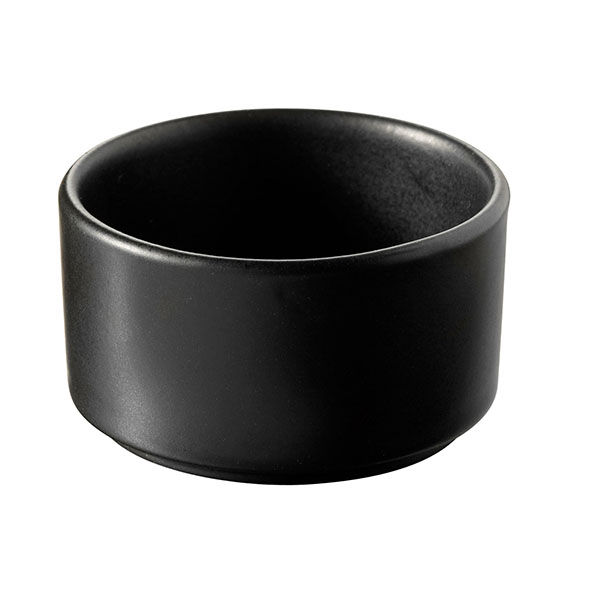 Форма для запекания; материал: фарфор; 60 мл; диаметр=65, высота=35 мм; цвет: черный