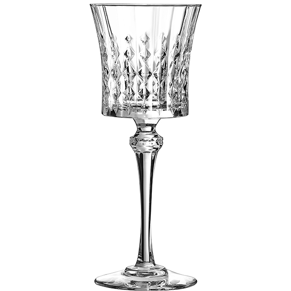 Бокал для вина «Леди Даймонд»; хрустальное стекло; 190 мл; диаметр=80, высота=200 мм; прозрачный