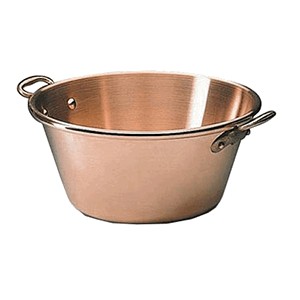 Миска 2 ручки; медь; диаметр=42, высота=18 см.