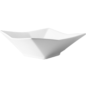 Салатник квадратный «Бистро»; материал: фарфор; 40 мл; высота=6, длина=17, ширина=17 см.; белый