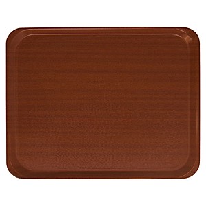 Поднос с шероховатой поверхностью; дерево; длина=46, ширина=36 см.; коричневый