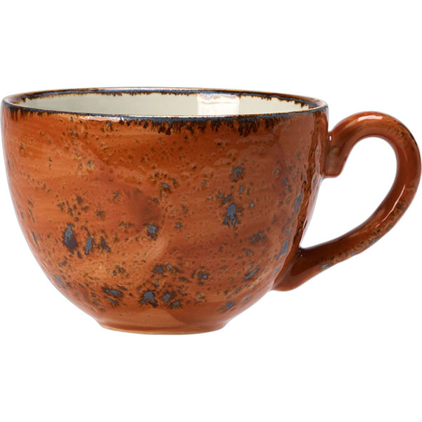 Чашка чайная «Крафт»; материал: фарфор; 225 мл; диаметр=9, высота=6, длина=12 см.; терракот