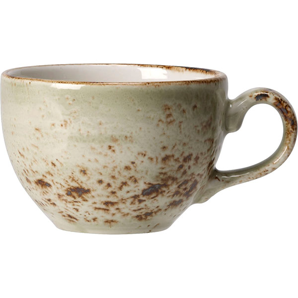 Чашка чайная «Крафт»; материал: фарфор; 450 мл; диаметр=12, высота=8, длина=15 см.; зеленый