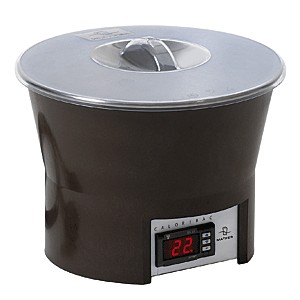 Мармит для шоколада (и 25 и 90С); пластик,нейлон; 3.5л; диаметр=27, высота=19, длина=20, ширина=21 см.; коричневый,серый