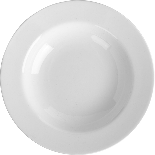 Тарелка глубокая «Эмбасси вайт»; материал: фарфор; диаметр=23 см.; белый