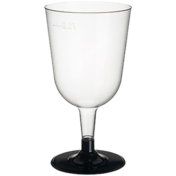 Набор бокалов для вина (20 штук); полистерол; 200 мл; диаметр=74, высота=136 мм