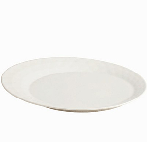 Блюдо овальное «Калейдос»; материал: фарфор; длина=26 см.; белый