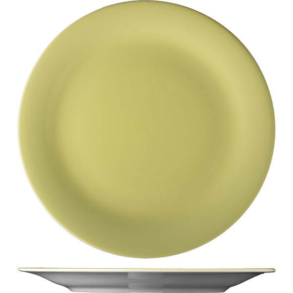 Тарелка мелкая «Дэйзи»; материал: фарфор; диаметр=19.5 см.; желтый