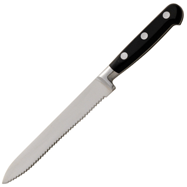 Нож для томатов; сталь нержавеющая,пластик; длина=14 см.
