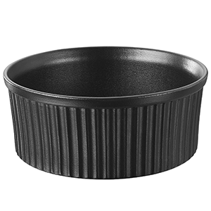 Форма для запекания; материал: фарфор; 1650 мл; диаметр=20, высота=8.4 см.; цвет: черный