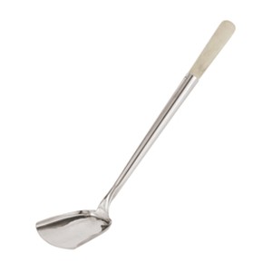 Лопатка кухонная; сталь нержавеющая, дерево; длина=11, ширина=10.2 см.