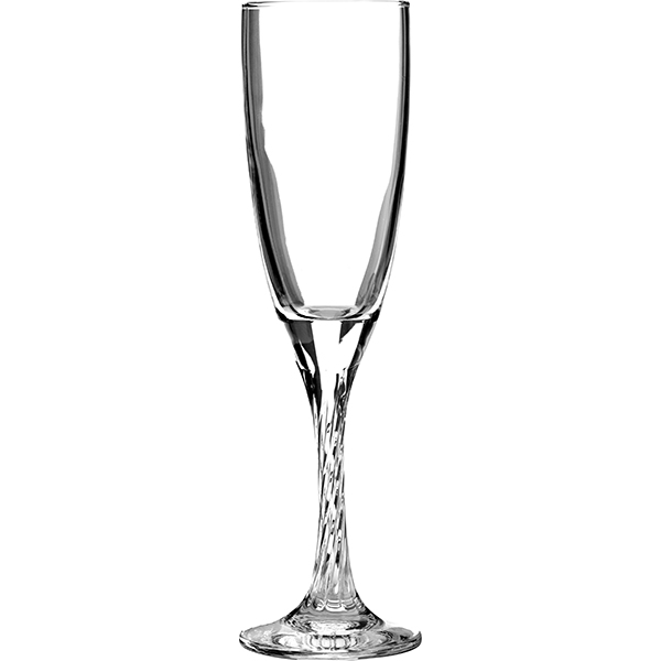 Бокал для шампанского флюте «Твист»; стекло; 150мл; D=55,H=210мм; прозрачный