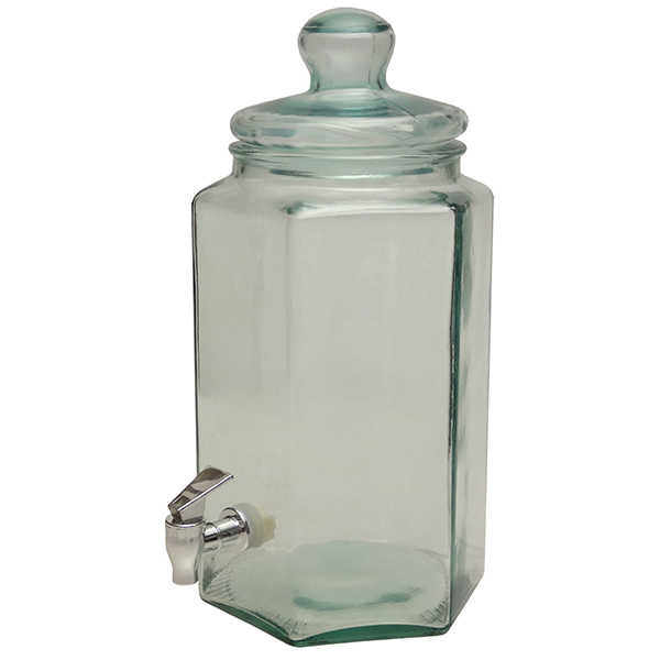 Лимонадник (банка-емкость с краном); стекло; 6л; H=40см; прозрачный