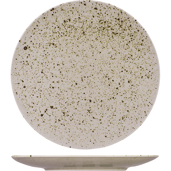 Тарелка для пиццы «Лайфстиль»; фарфор; D=30см; песочный