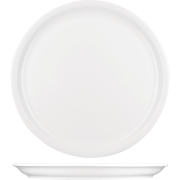 Блюдо круглое «Кунстверк»; фарфор; D=31.5см; белый