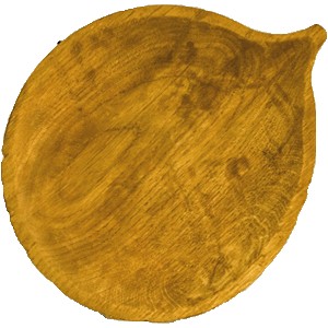 Блюдо «Осина» светлый дуб; H=30,L=250,B=205мм
