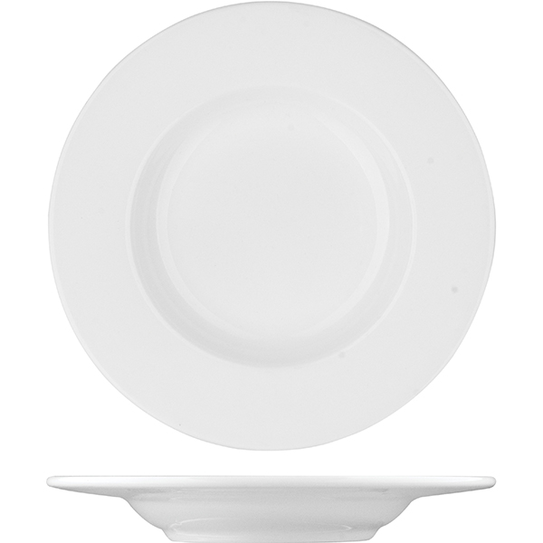 Блюдце «Монако Вайт»; фарфор; D=16.5см; белый