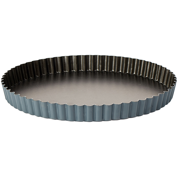 Форма кондитерская съемное дно «Экзопан»; материал: алюминий, тефлон; диаметр=28, высота=2.5, длина=28, ширина=28 см.; цвет: черный