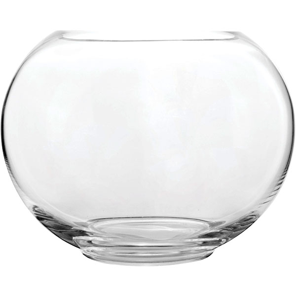 Ваза-шар; стекло; D=22см; прозрачный