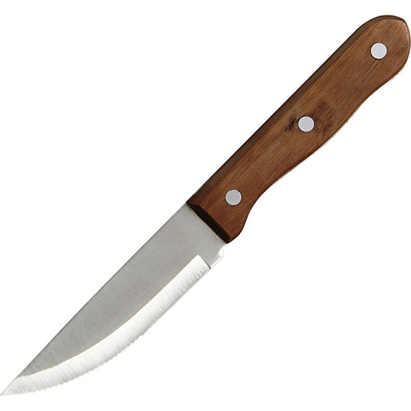 Нож для стейка; сталь,дерево; L=25см