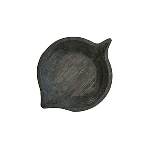 Блюдо «Ольха» темный дуб; H=30,L=185,B=130мм