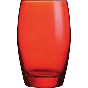 Хайбол «Сальто»; стекло; 350мл; D=76,H=121мм; красный