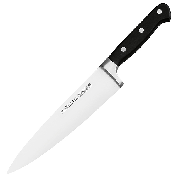 Нож поварской «Проотель»  сталь нержавеющая,пластик  L=34.5/21,B=4.5см Yangdong