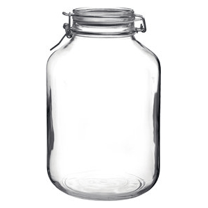 Банка для сыпучих продуктов «Фидо»; стекло; 5л; диаметр=15, высота=27 см.; прозрачный