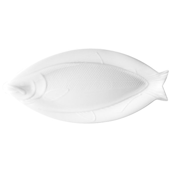 Блюдо для рыбы «Кунстверк»  материал: фарфор  высота=3.1, длина=46.8, ширина=21.6 см. KunstWerk