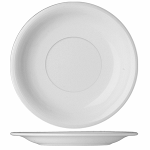 Блюдце «Дуня»; материал: фарфор; диаметр=18 см.; белый