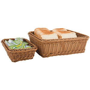 Корзина плетеная для хлеба; полипропилен; H=6.5,L=17.6,B=16.2см