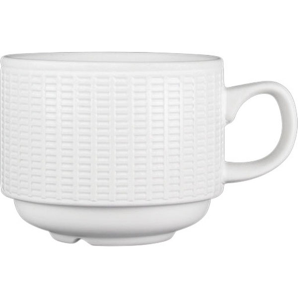 Чашка чайная «Уиллоу»; фарфор; 212мл; белый