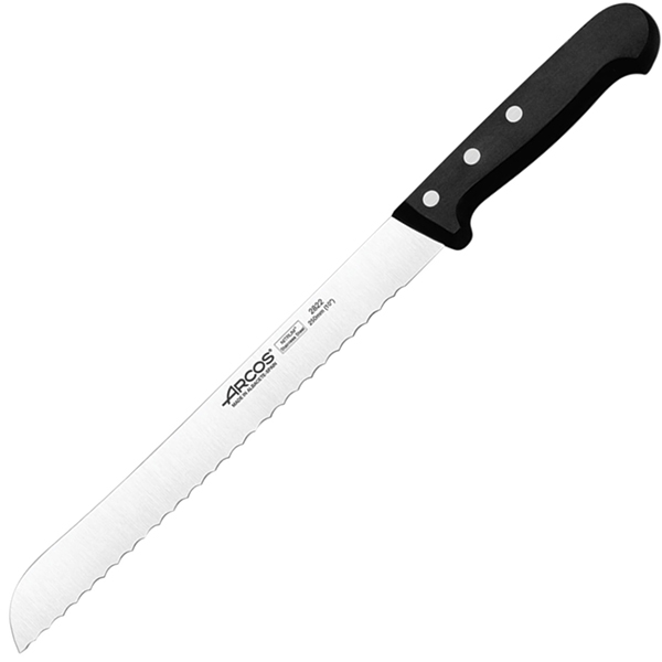 Нож для хлеба «Универсал»; сталь нержавеющая,полиоксиметилен; L=37.5/25,B=2.7см