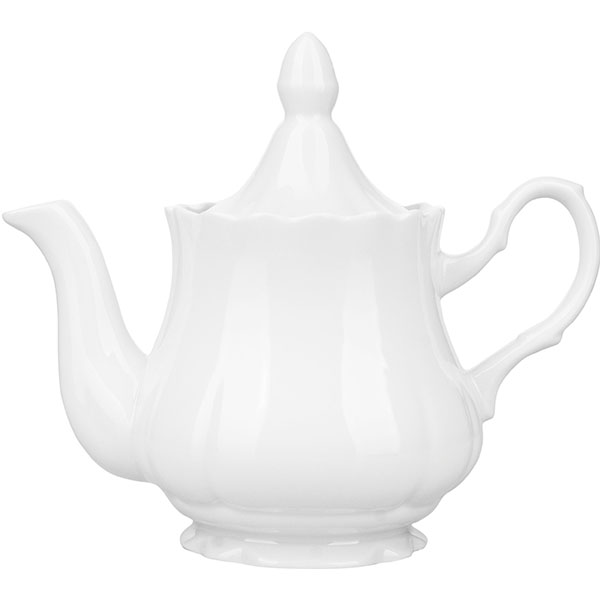 Чайник «Романc»; фарфор; 800мл; белый