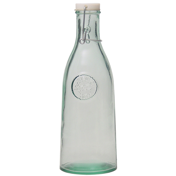 Бутылка с пробкой; стекло; 1000мл; прозрачный