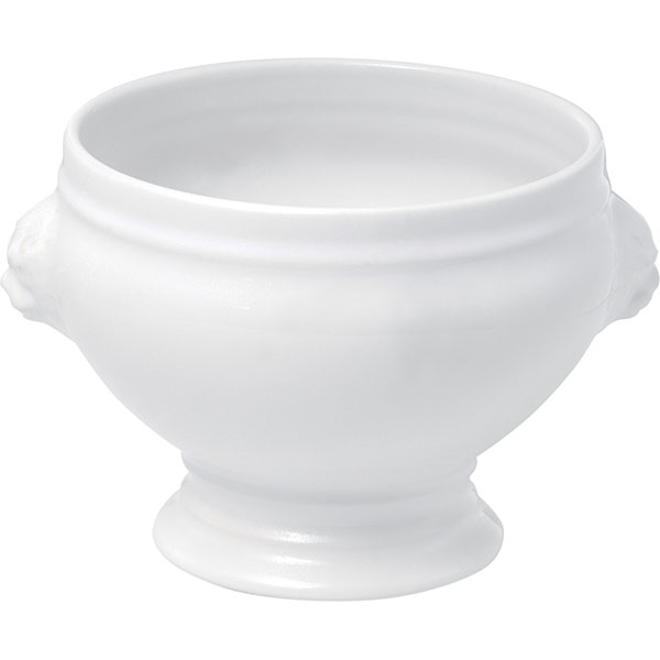 Супница, Бульонница (бульонная чашка); фарфор; 450мл; D=125,H=96мм; белый