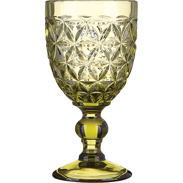Бокал для вина; стекло; 250мл; D=86/75,H=163мм; оливковый 