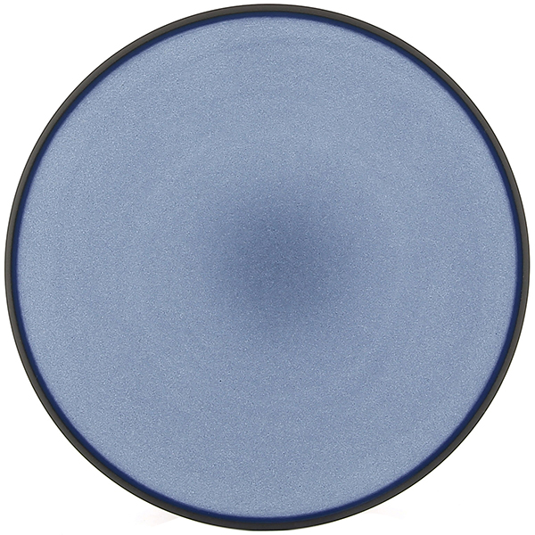 Тарелка мелкая «Экинокс»; фарфор; D=21.5, H=2.5см; синий