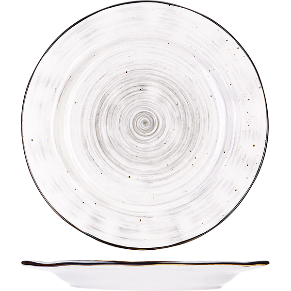 Тарелка мелкая «Пастораль»  фарфор  D=22.8см KunstWerk