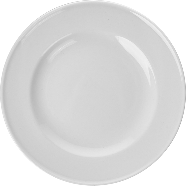 Тарелка мелкая «Акапулько»; материал: фарфор; диаметр=25 см.; белый
