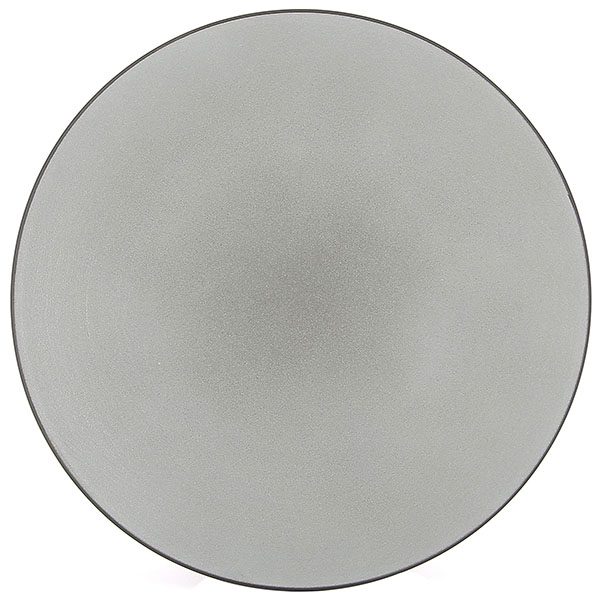 Тарелка мелкая «Экинокс»; фарфор; D=24,H=3см; серый
