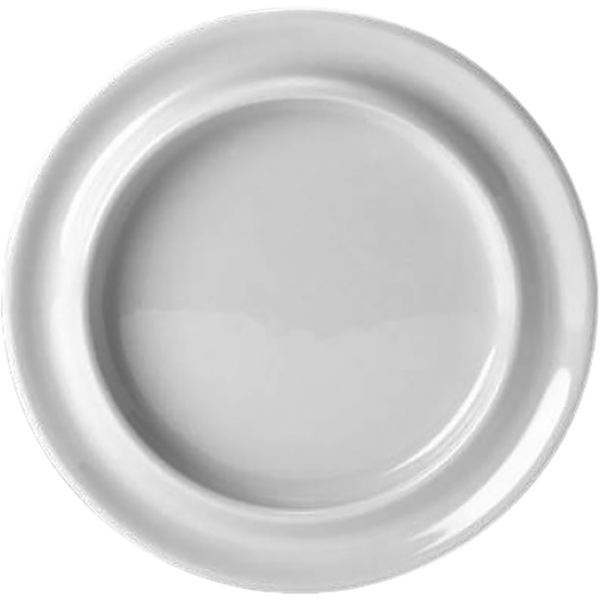 Тарелка мелкая «Фридом»; фарфор; D=21.6см; белый